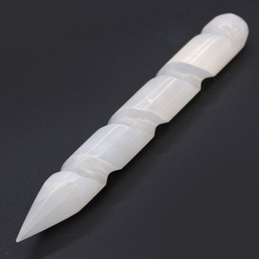 Szelenit spirál pálca – 16 cm (egyik végén hegyes)