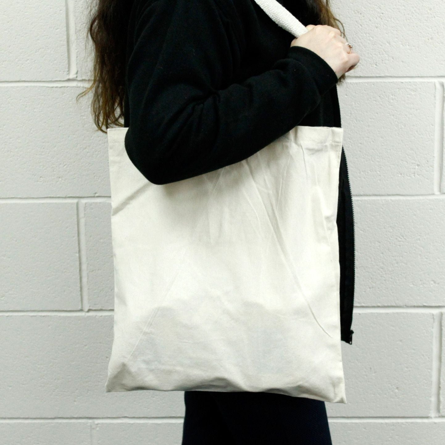 Nagy Pamutvászon Táskák – 6 oz – 38 × 42 cm