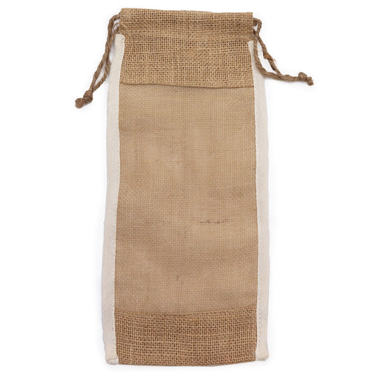 Hosszú mosott jutazsák – 35 × 15 cm