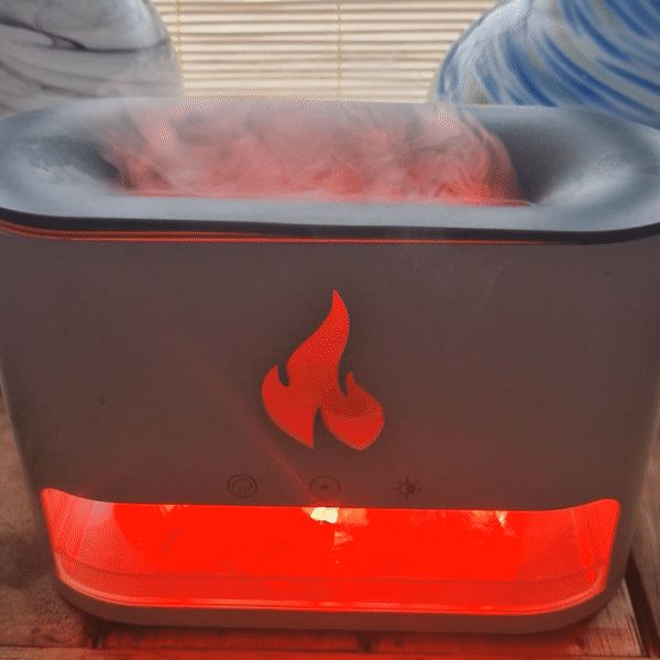 Blaze Aroma Diffúzor – Himalájai Sókamra – USB-C – Láng effektus (Sóval együtt)