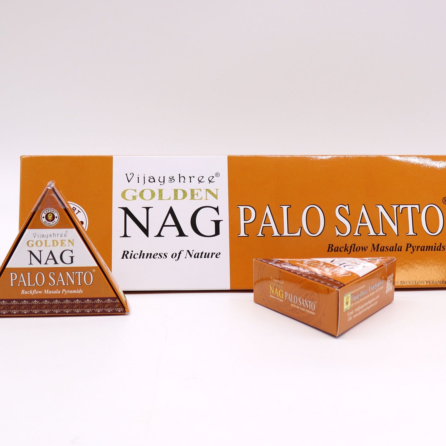 42 g Jumbo Golden Nag – Palo Santo visszaáramló füstölőkúpok