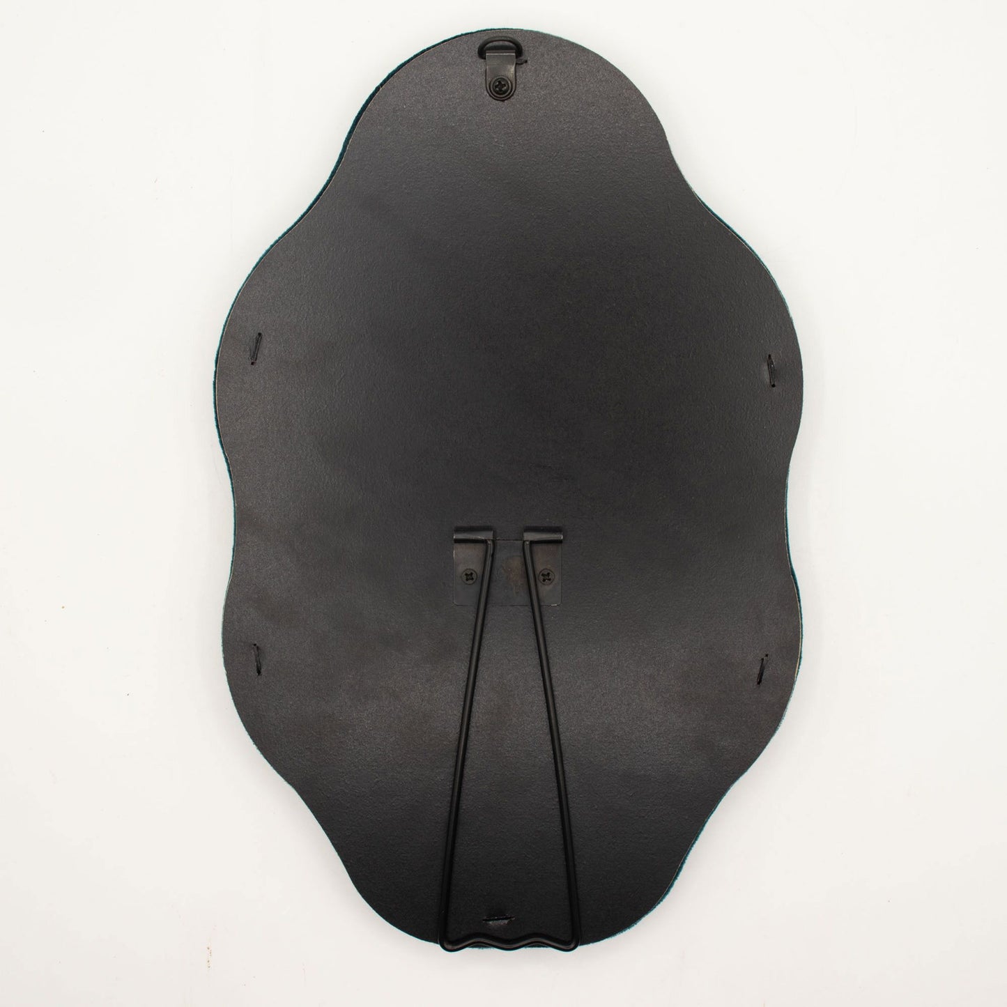 Hullámos tükör – Ovális kavics, zöldeskék – 20,5 × 32,5 × 2,3 cm