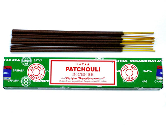 Satya füstölőpálcika 15 g – pacsuli