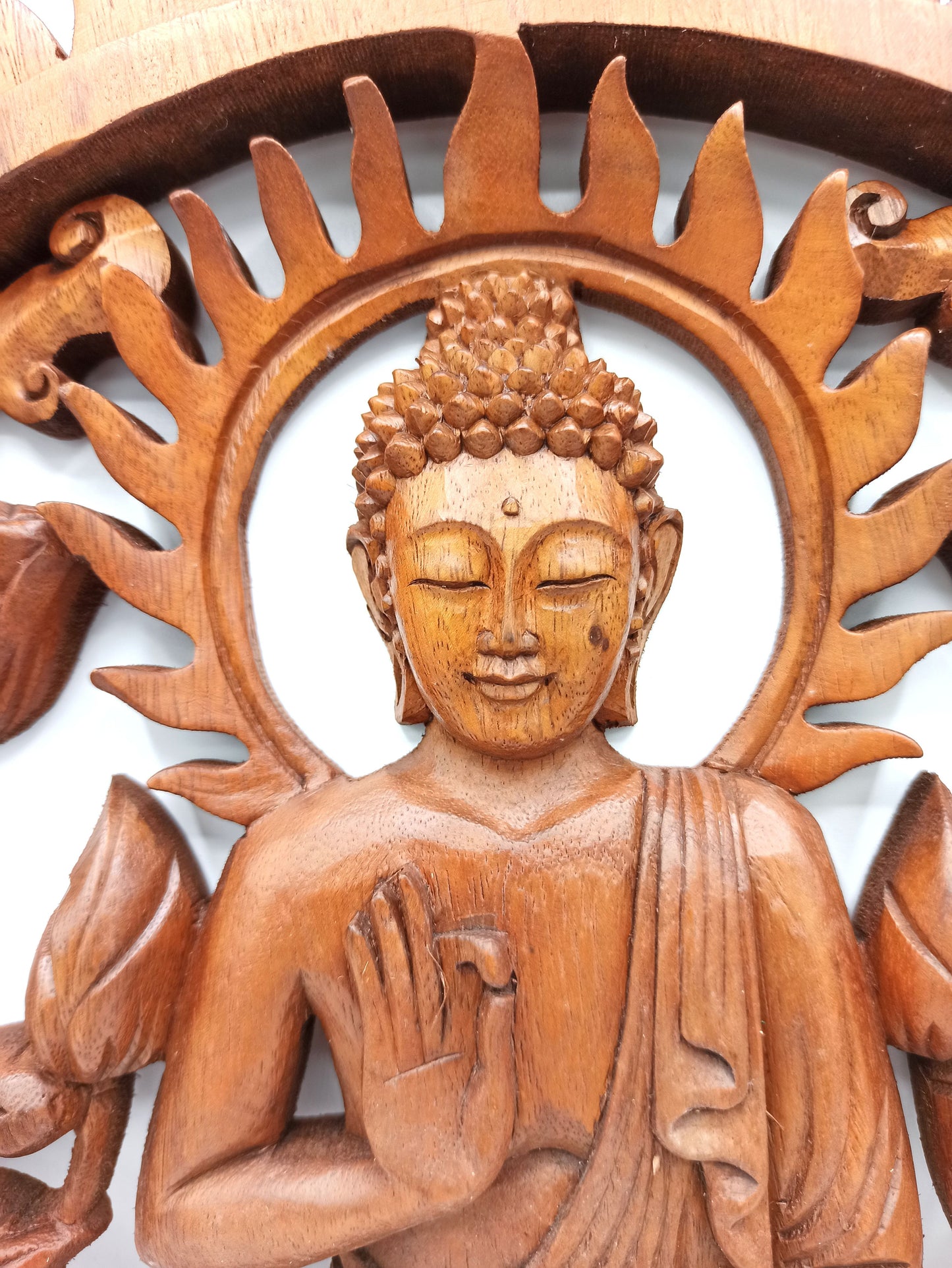 Buddha és Lótusz Panel – 40 cm