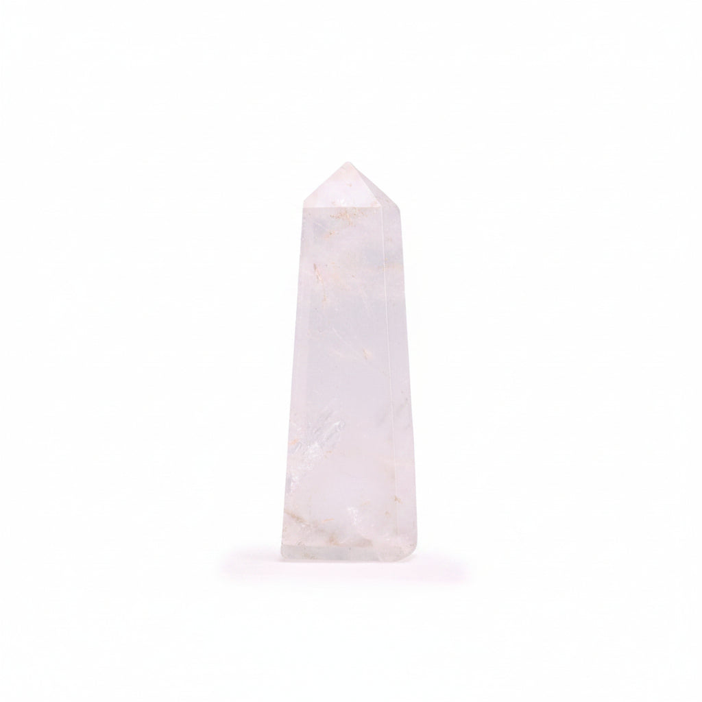 Hatszögletű ásvány obeliszk kb. 5 cm – kvarc