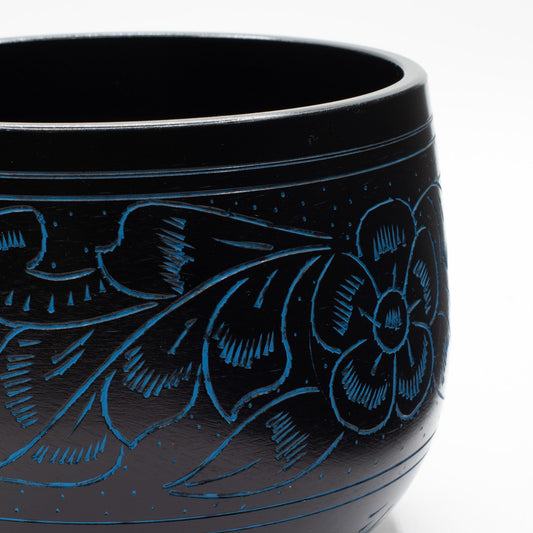 Kicsi alumínium hangtál – Varázsgomba – kék (15 cm)