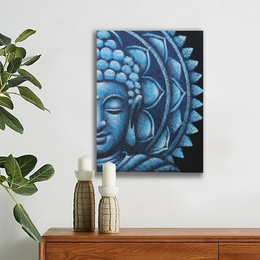Kék Buddha mandala 60 × 80 cm