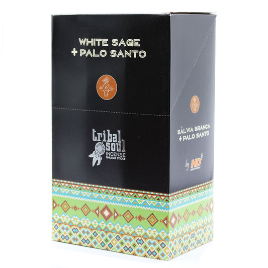 Tribal füstölőpálcika – Fehér zsálya és palo santo