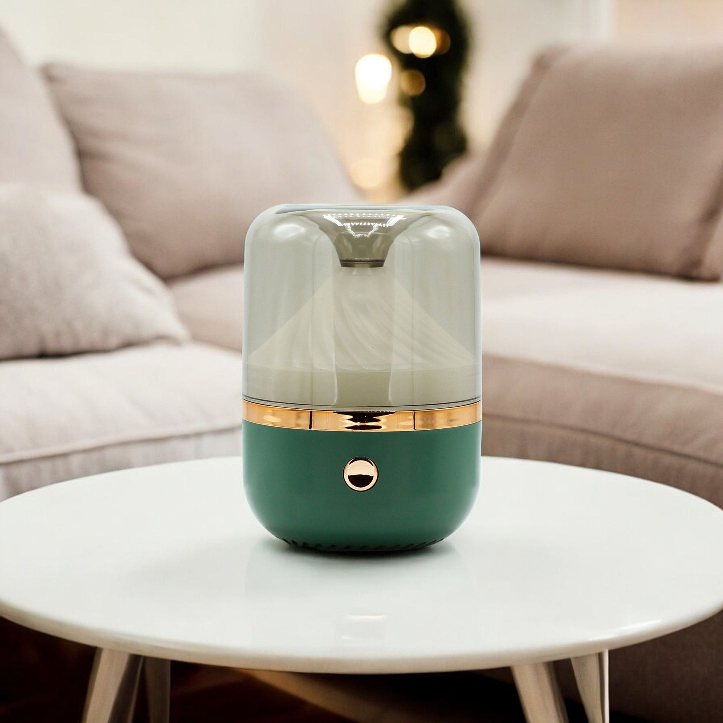Zöld és Bronz aroma diffúzor – USB – Színváltós