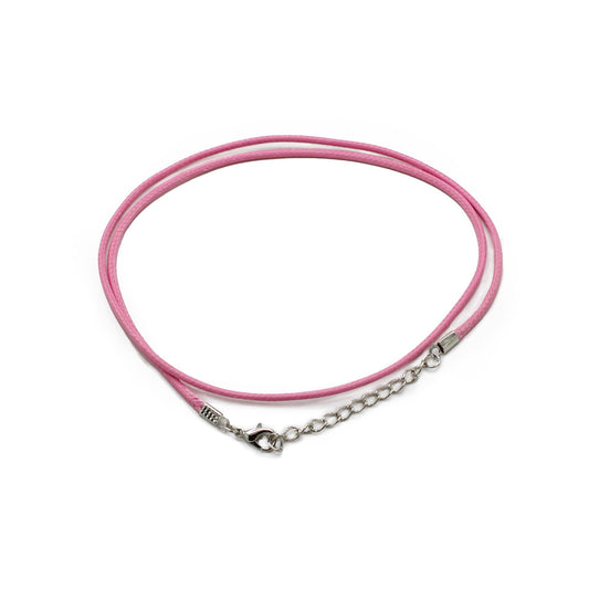 Viaszos ékszerzsinór – rózsaszín 102, 2 mm × 55 cm