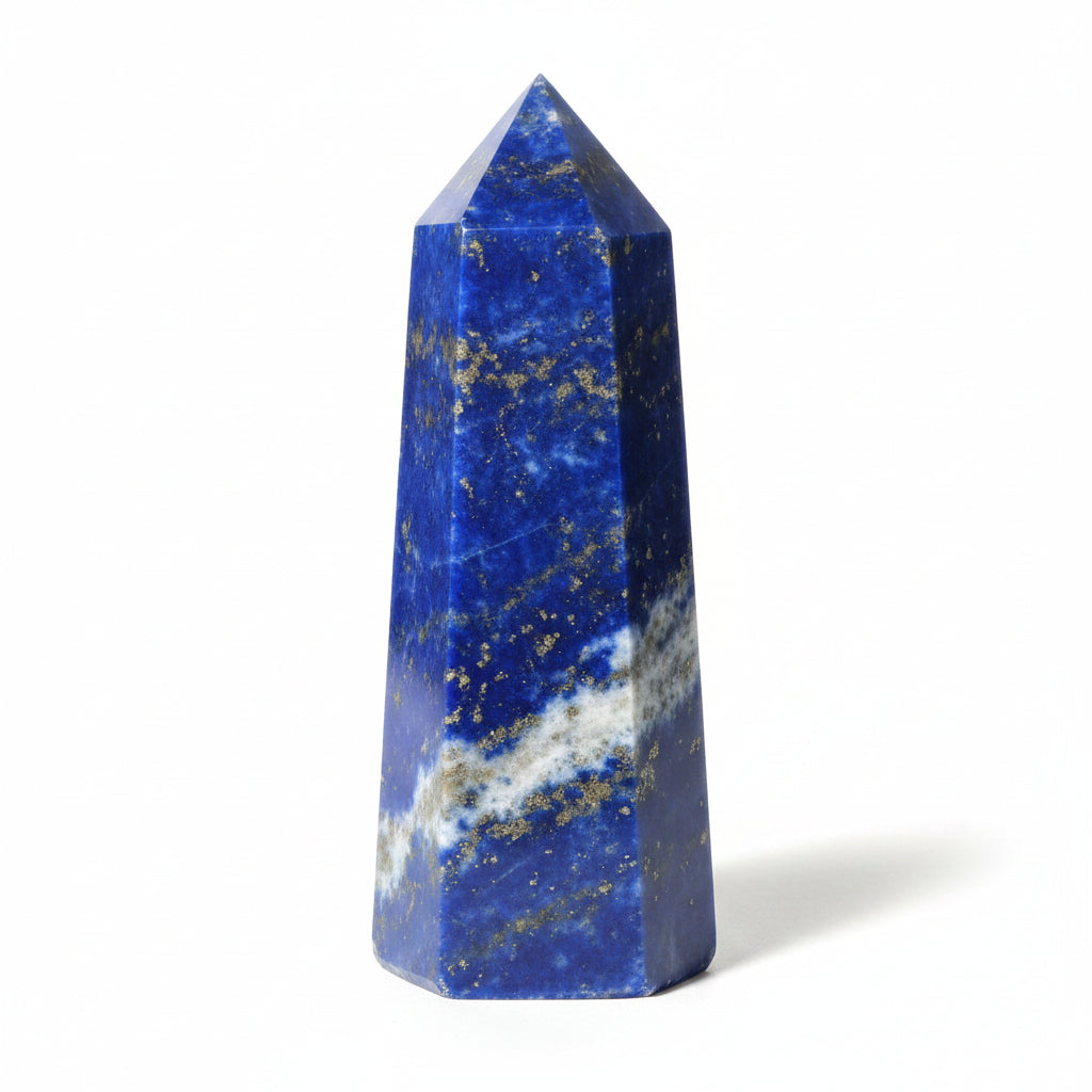 Hatszögletű ásvány obeliszk kb. 5 cm – afgán lapis
