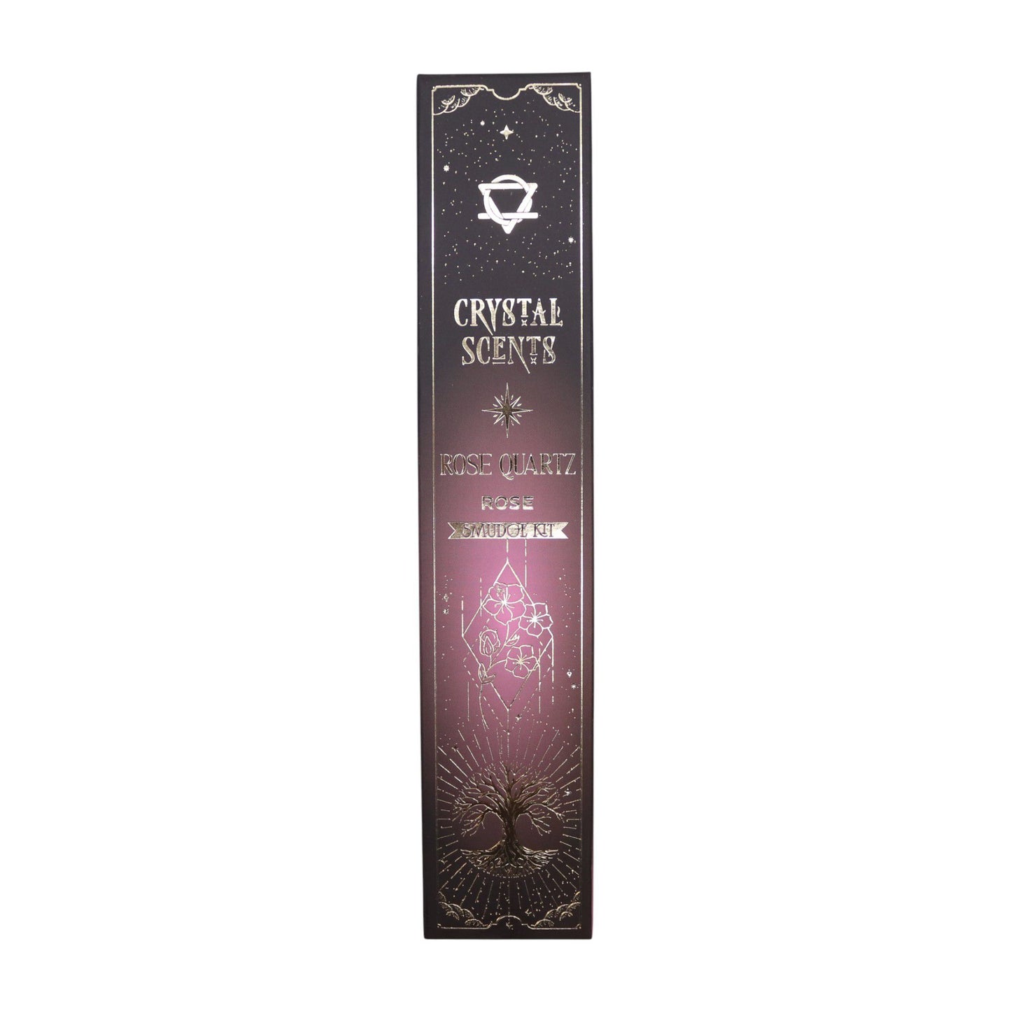 Crystal Scents - rózsakvarc kristályos füstölő – rózsa