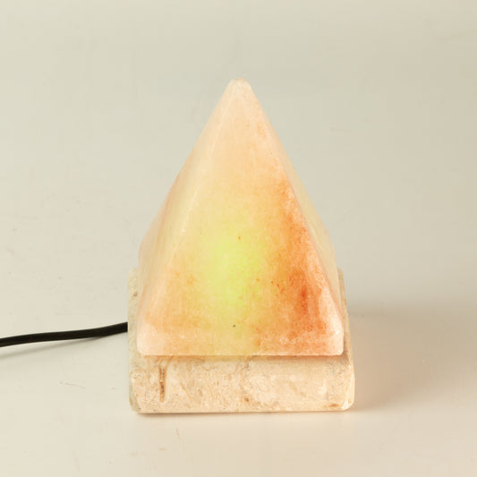 USB Pyramid Salt Lamp - 9 cm (multicolored light)