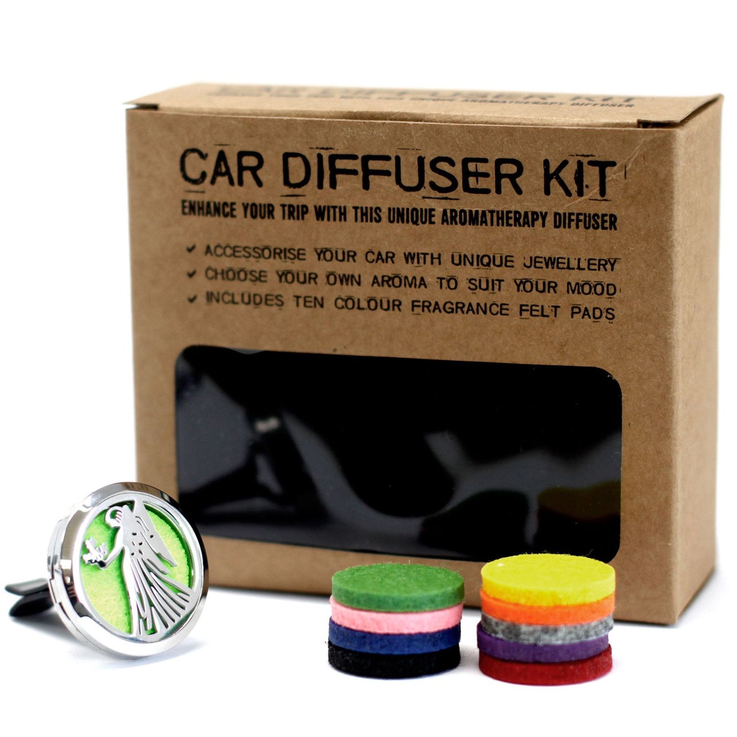 Autós aroma diffúzor készlet – Őrangyal – 30 mm