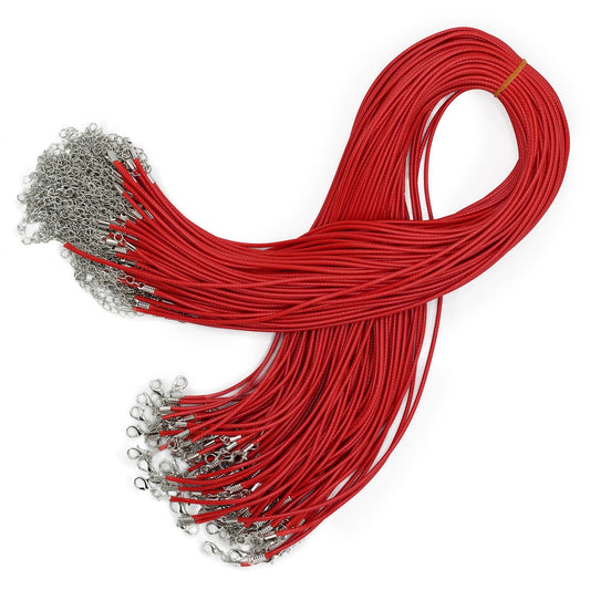 Viaszos ékszerzsinór – piros 105, 2 mm × 55 cm