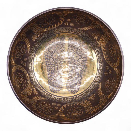 Hatalmas gravírozott vibrációs állótál – 50 × 20 cm – 10,7 kg