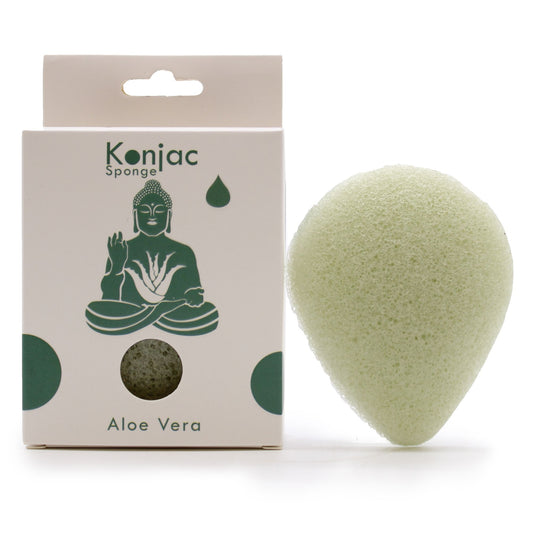 Csepp Alakú Konjac Szivacs – Aloe Vera – Ápoló