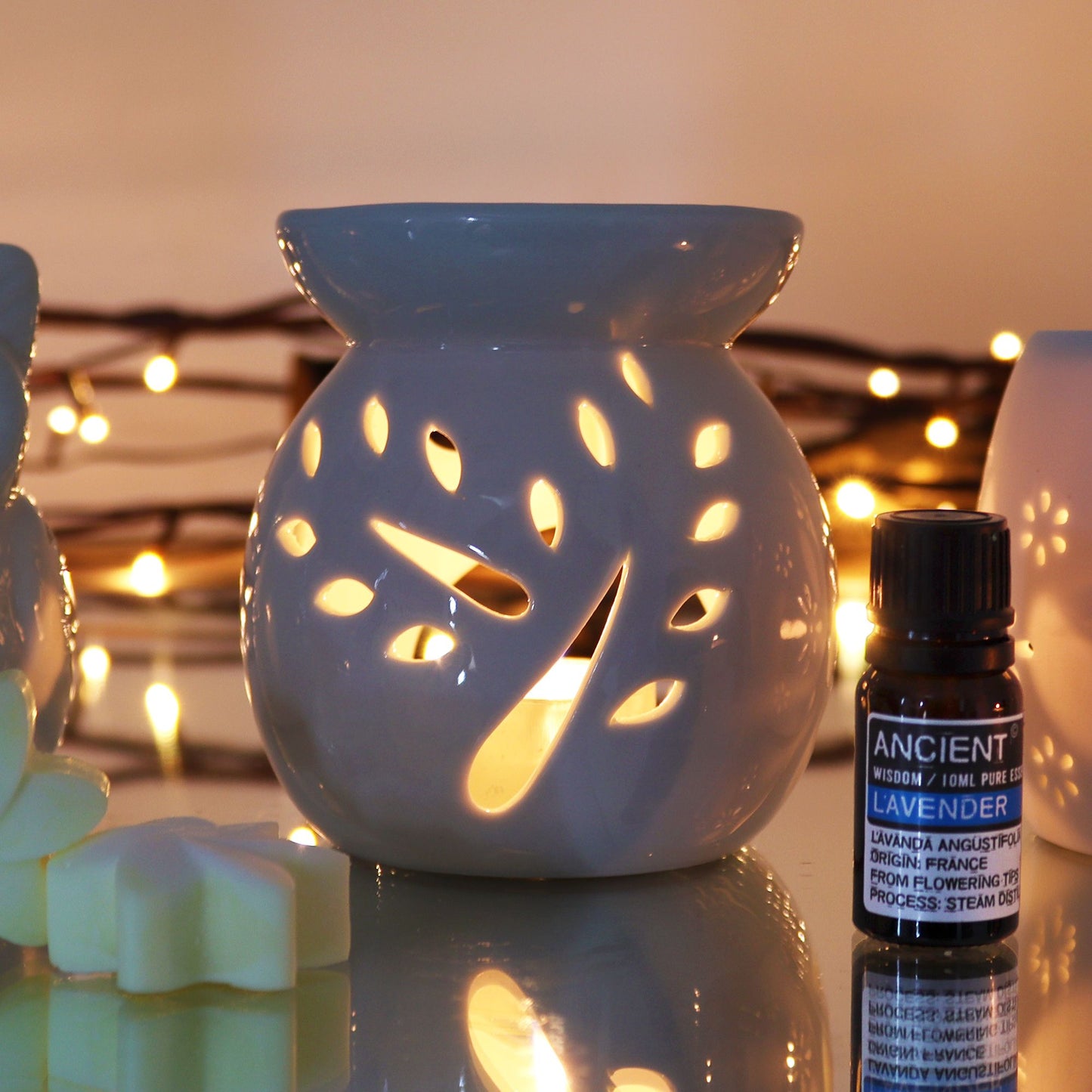 Nagy Klasszikus Fehér aromalámpa – Fa Kivágás