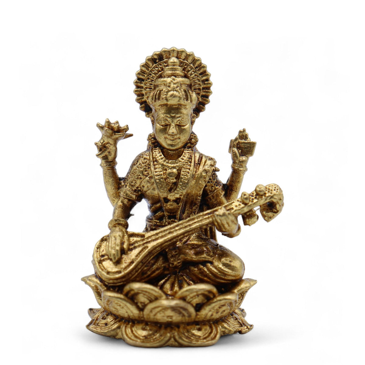 Réz mini szobor – Saraswati, 22 g – 34 mm