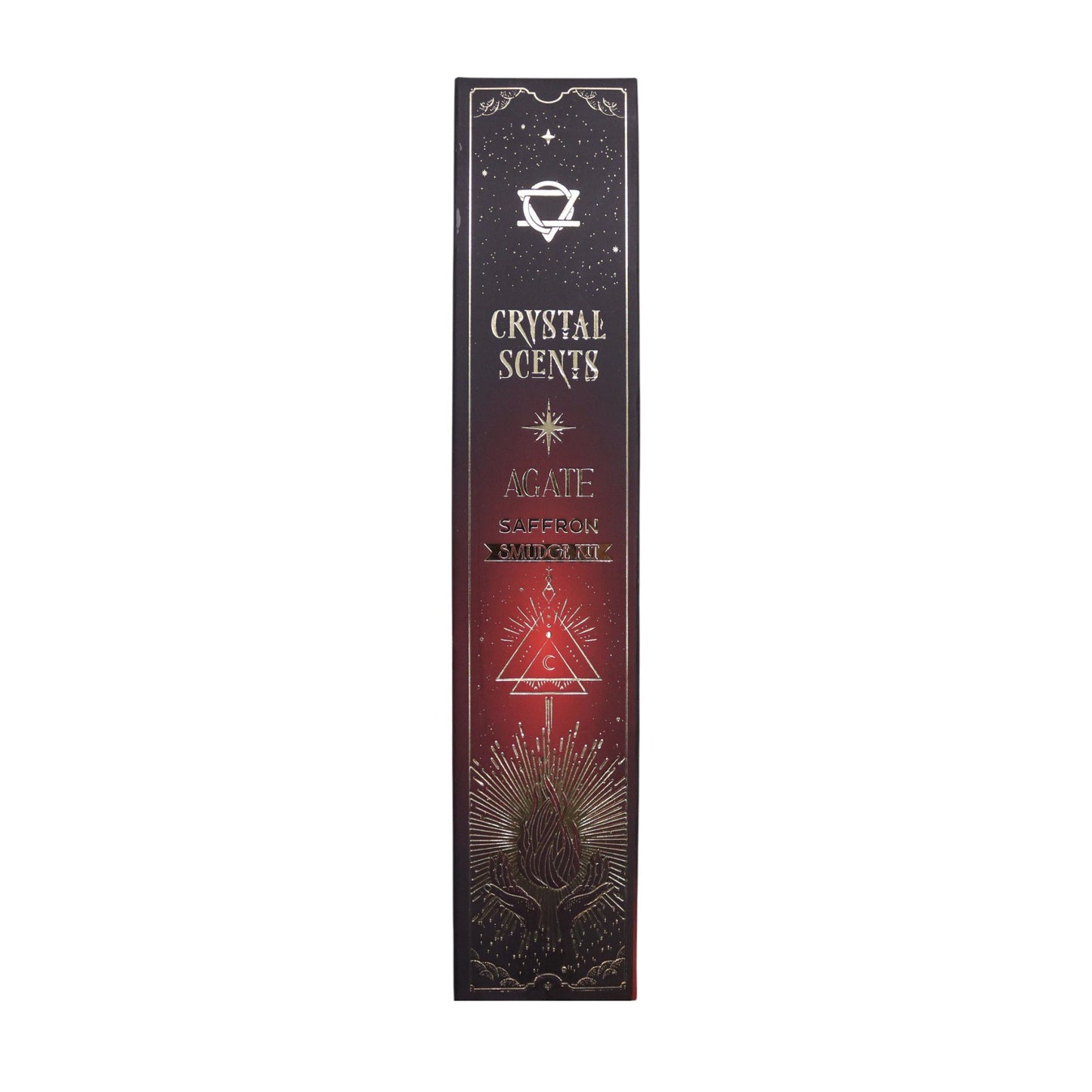 Crystal Scents - vörös achát kristályos füstölő – sáfrány