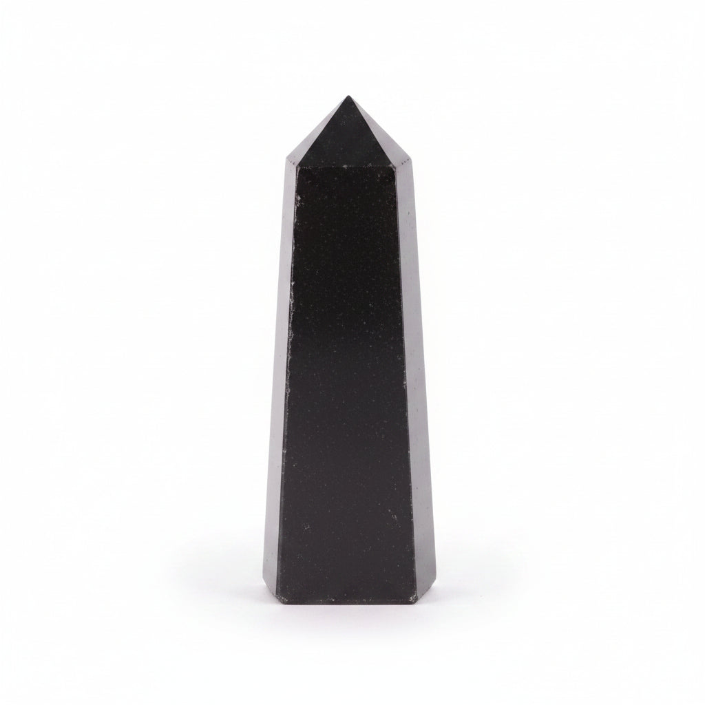Hatszögletű ásvány obeliszk kb. 5 cm – turmalin