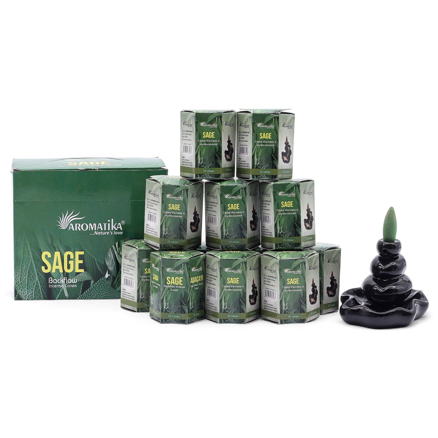 Masala visszaáramló füstölőkúpok – zsálya (10 db)