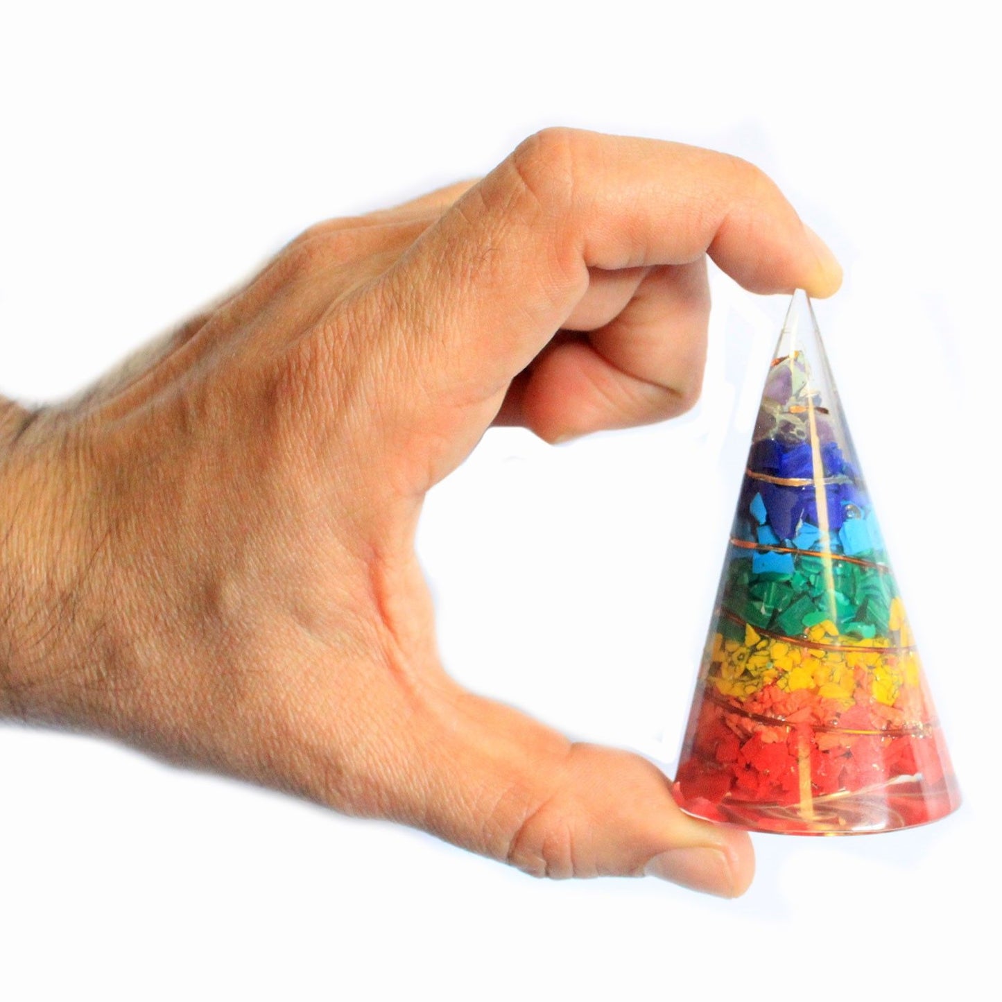Orgonit kúp – 80 mm – 7 csakra