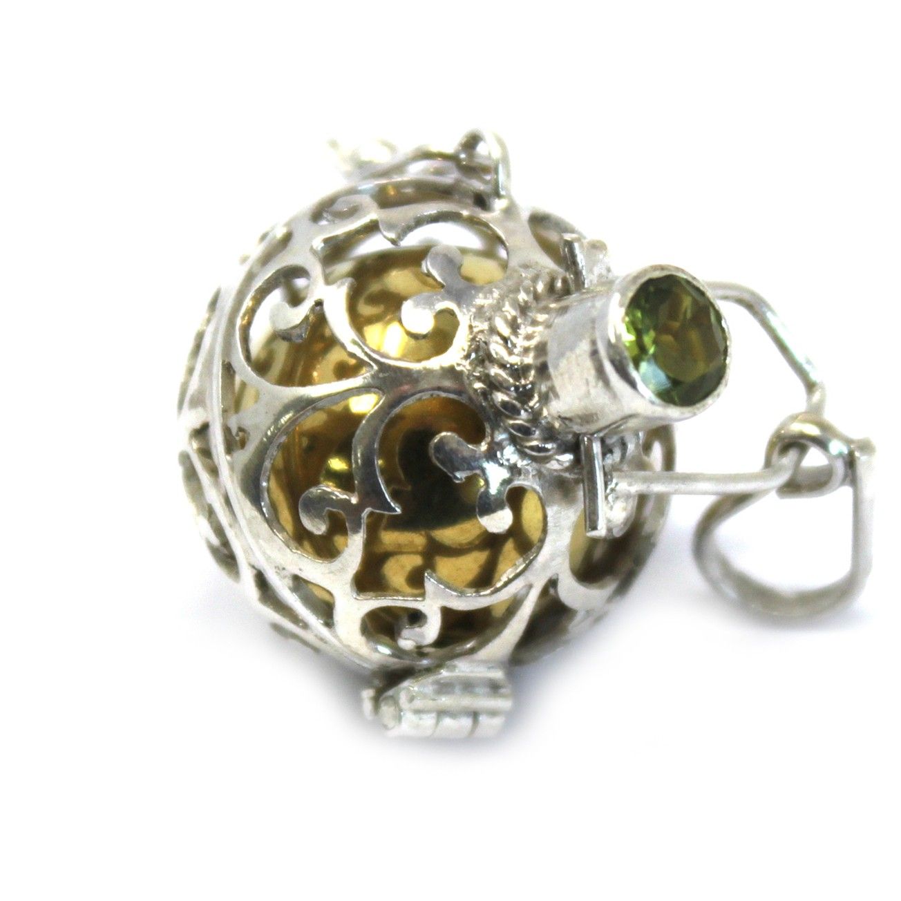 Ezüst angyalkcsengő – Romantika – 18 mm