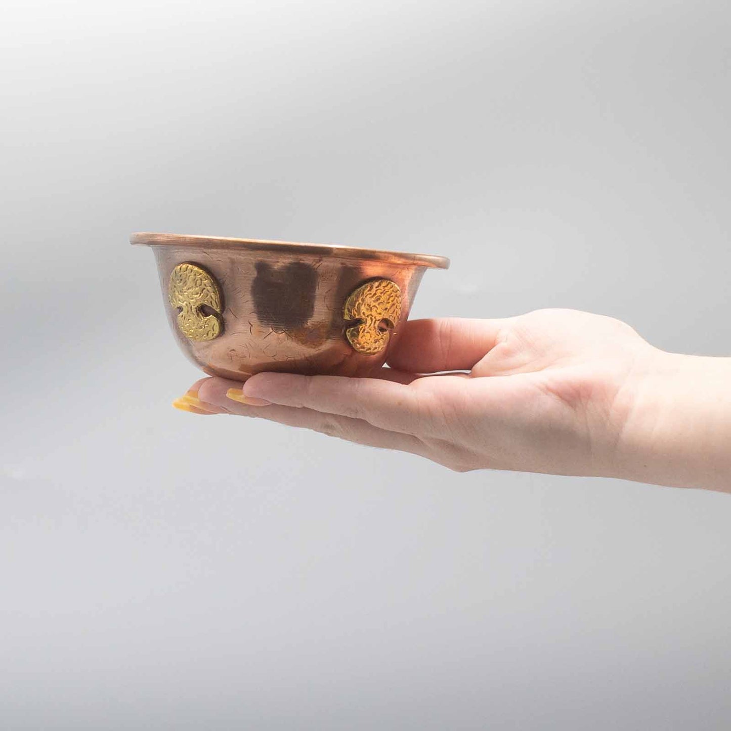 Antik Réz Tál – Életfa 12 × 5 cm