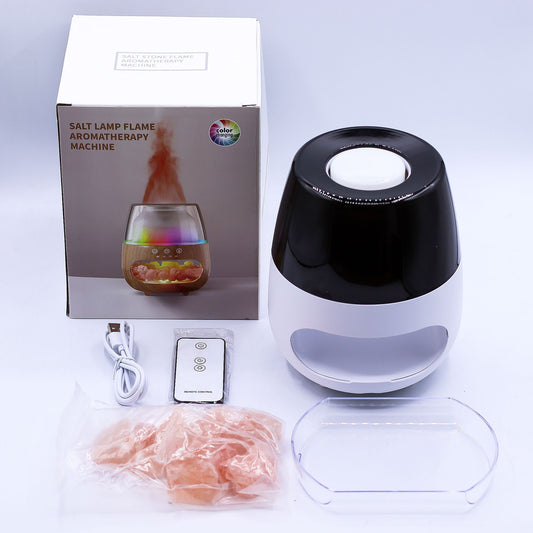 Színváltós USB aroma diffúzor – Himalája só és lángoló hatás