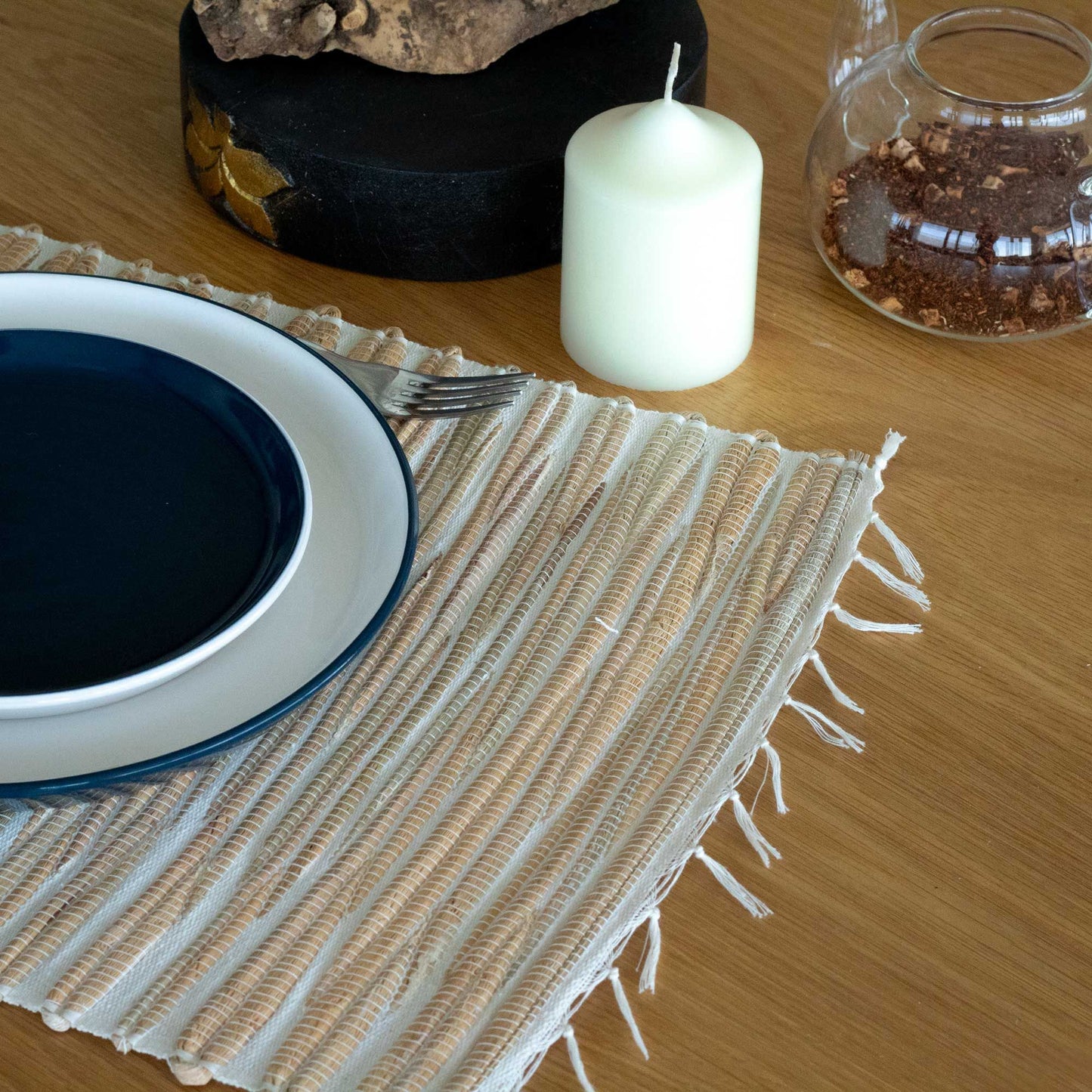 Rojtos Vízijácint Alátét – Natúr Csíkos