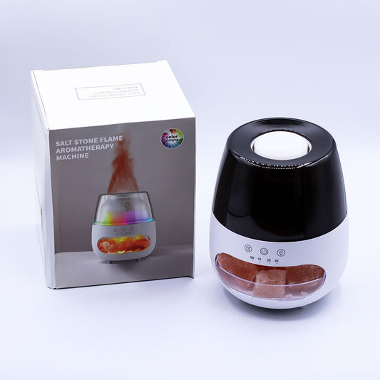 Színváltós USB aroma diffúzor – Himalája só és lángoló hatás