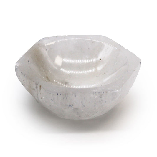 Szelenit tál – hatszögletű – 6 cm