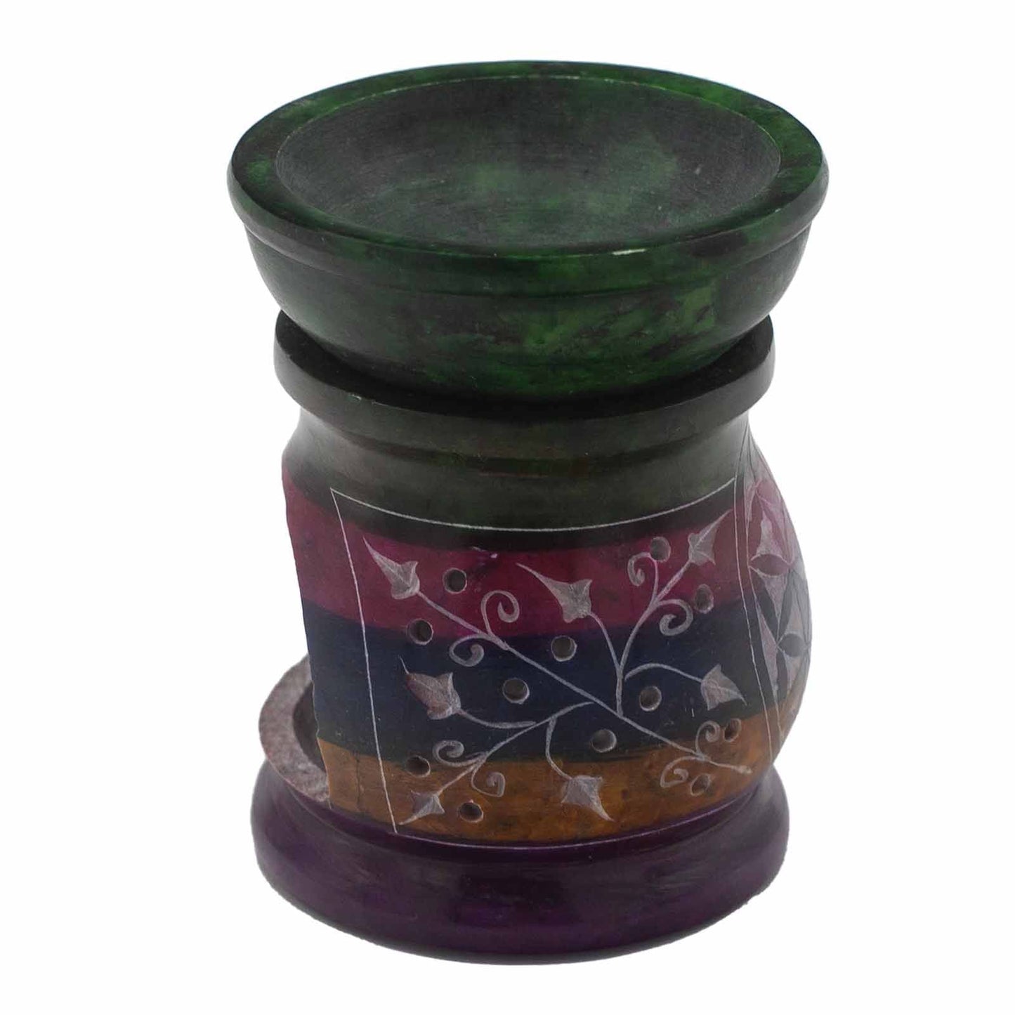 Szappankő aromalámpa 10 cm – élet virága – öt szín