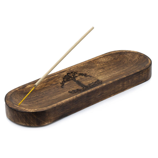 Füstölőtartó – Nagy Tálca 30 × 10 cm – Életfa
