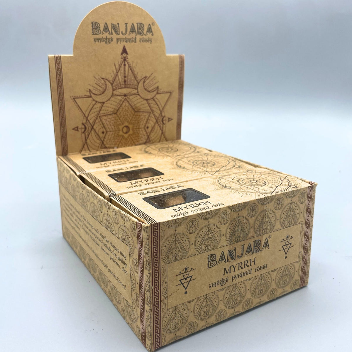 Banjara füstölő piramis kúp - mirha