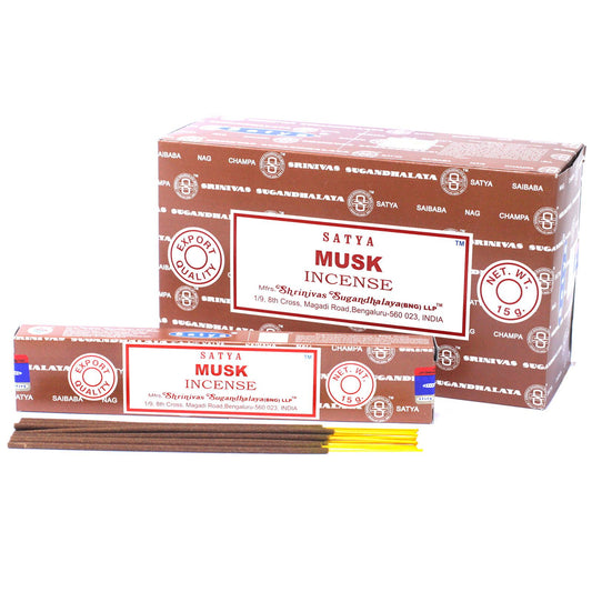 Satya füstölőpálcika 15 g – Pézsma