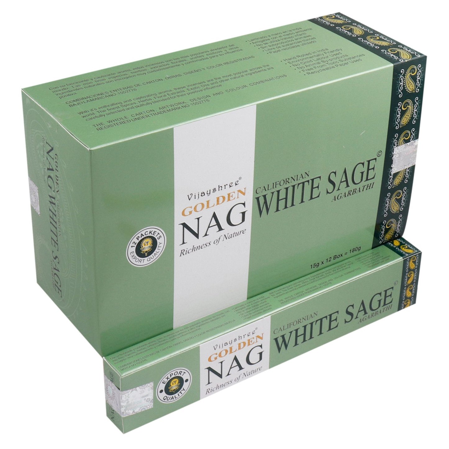 Golden Nag füstölő – fehér zsálya - 15 g