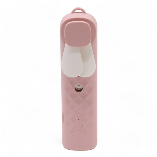 Rózsaszín Mini Párásító Ventilátor – USB töltés