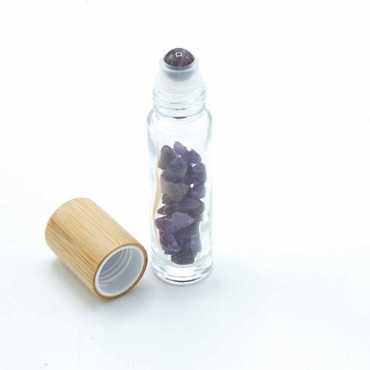 Kristályos Roll-on üvegcse 5 ml – bambusz kupak