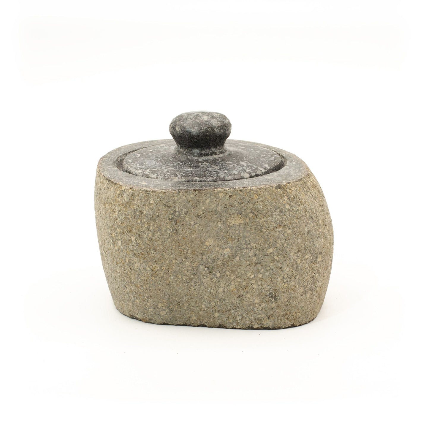 Természetes folyami kő földelő edény – Kicsi (kb. 9 × 7 cm)