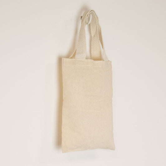 Nomad Sari ikonikus mini ajándéktáska – nyomtatás nélkül – natúr 4 oz (25 × 18 cm)