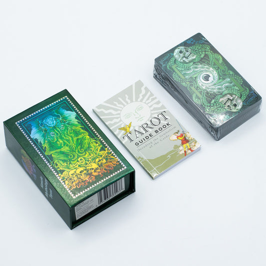 Zöld tarot kártya szett – könyvvel