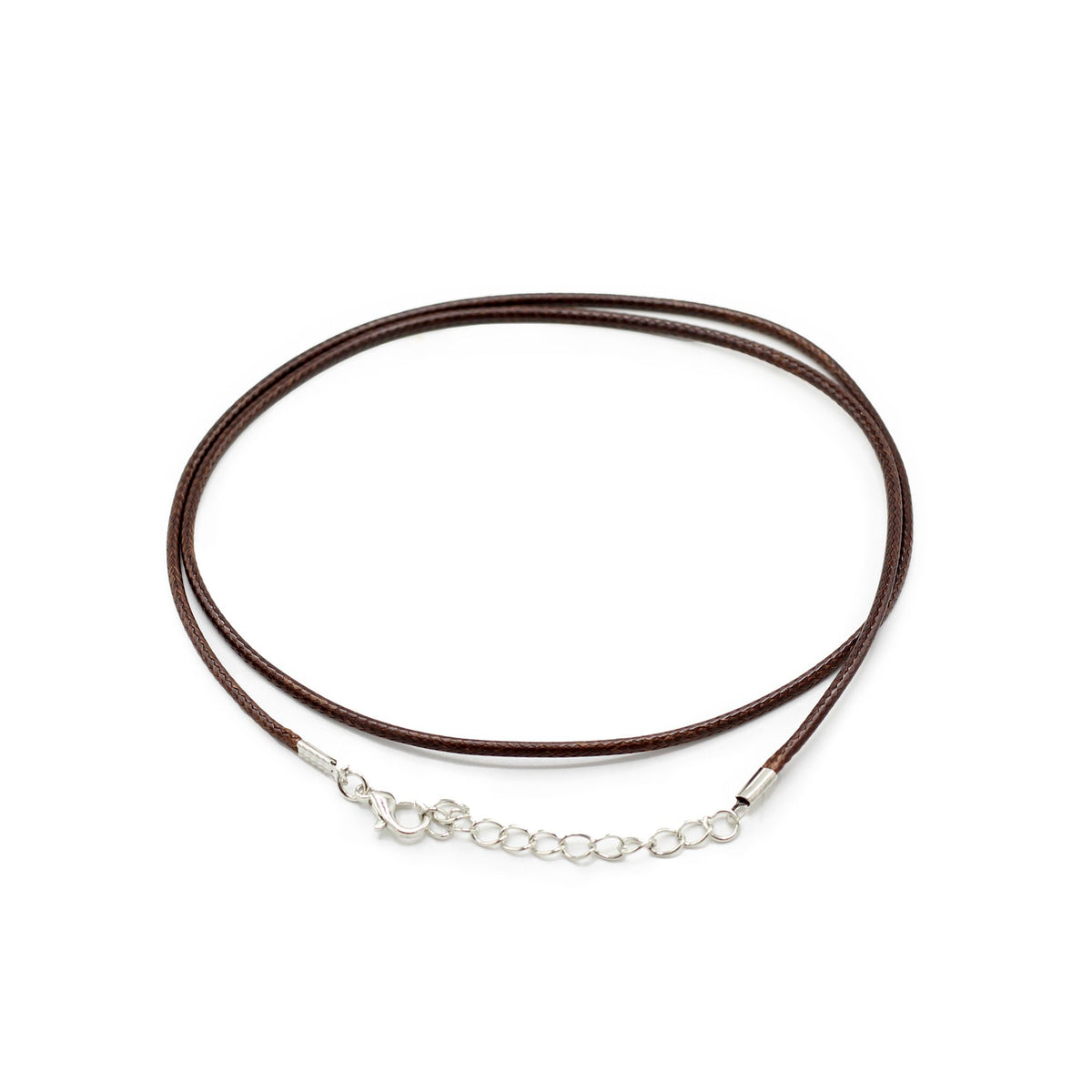 Viaszos ékszerzsinór – 2 mm × 55 cm - sötétbarna