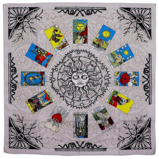 Tarot olvasó kendő – Életfa (75 × 75 cm)