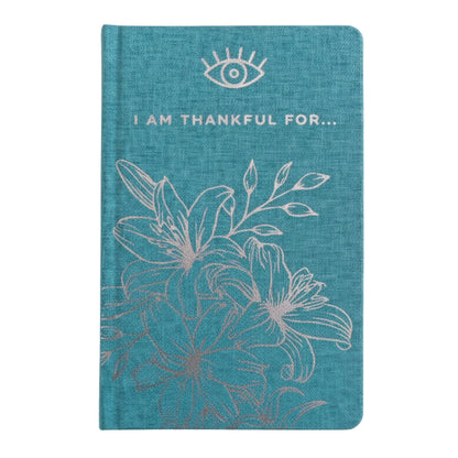 Köszönetnapló – 120 oldal – I am Thankful For – Kék ezüst díszítéssel