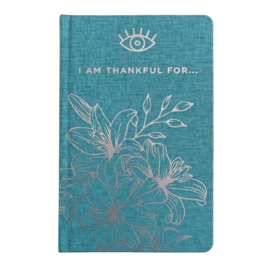 Köszönetnapló – 120 oldal – I am Thankful For – Kék ezüst díszítéssel
