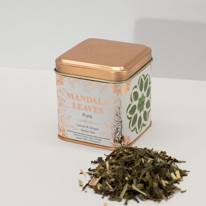 50 g Öko Klasszikus Zöld Tea Citrommal és Gyömbérrel