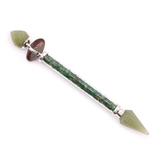 Shiva Lingam kristálypálca – zöld aventurin – boldogság