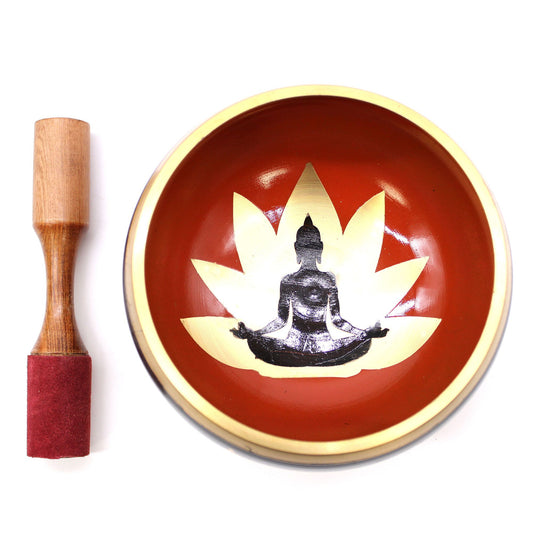 Nagy Buddha hangtál szett – Fekete/Narancsszínű 14 cm